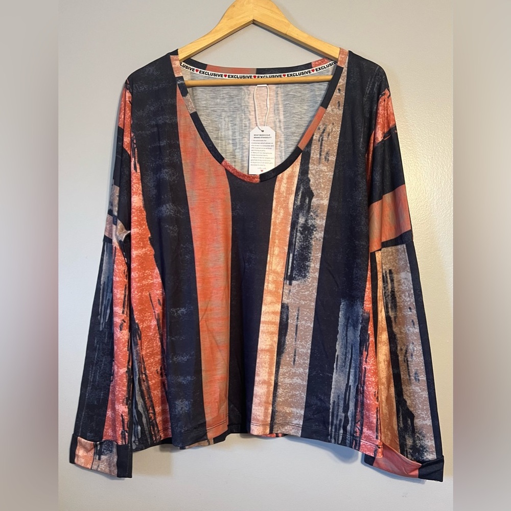 NWT Gorgeous Light Weight L/S Fall Blouse